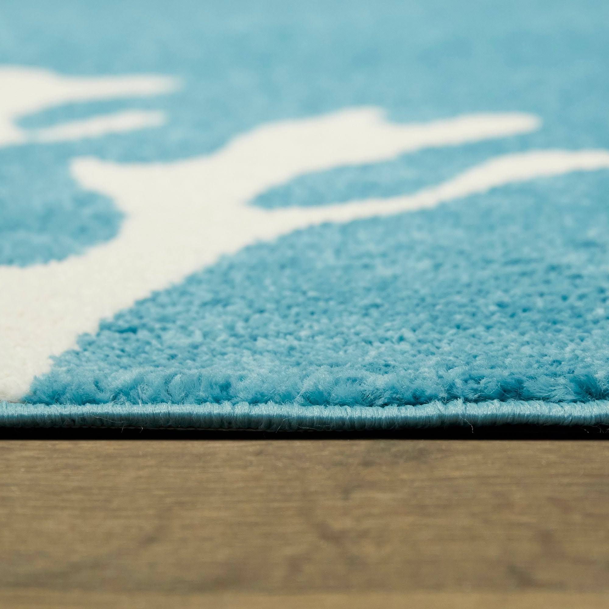 BALTA Caswell Grey 8 ft. x 10 ft. Coastal Coral Area Rug