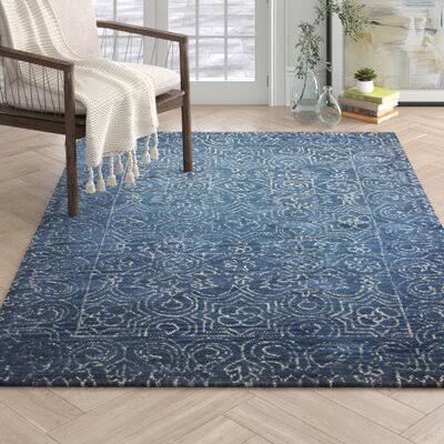 Handmade Tufted Wool Azure Area Rug Birch Lane Rug Size: Rectangle 5& x 7&6x22