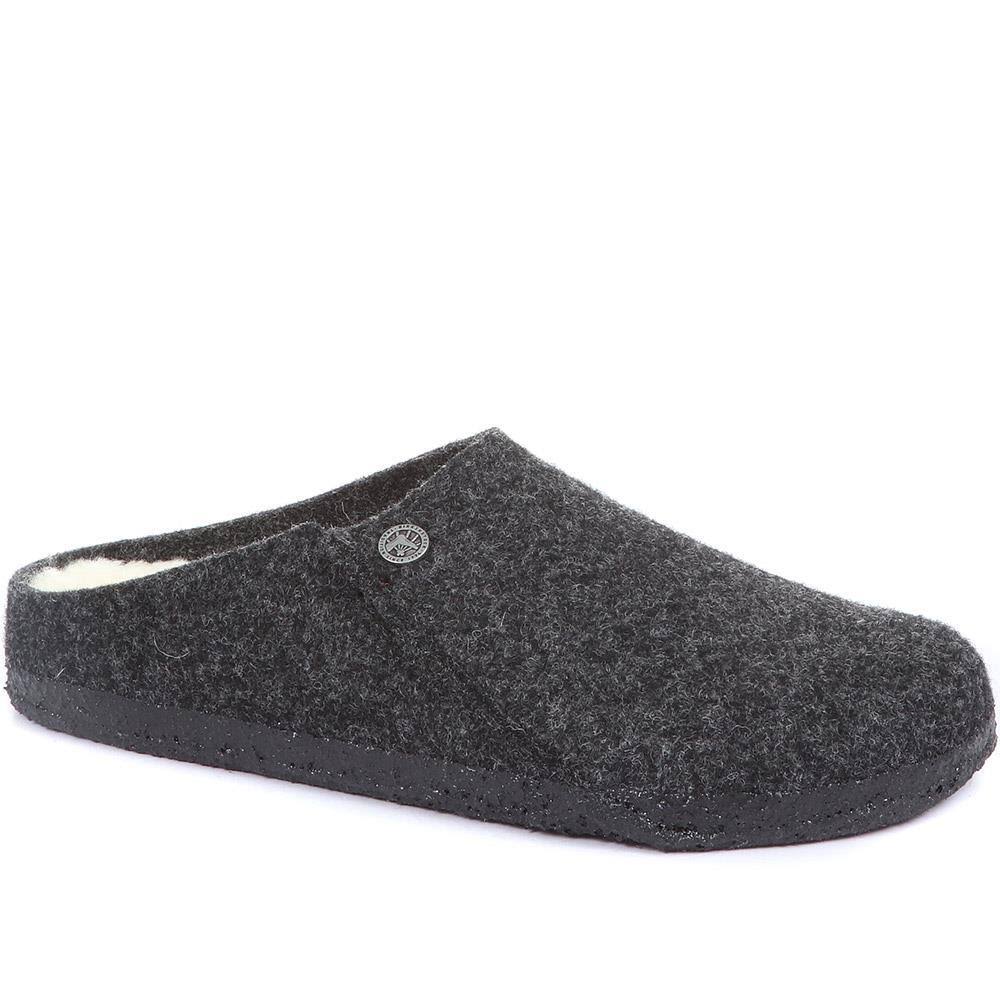 Birkenstock Men's Zermatt Wool Felt Slippers - Grey / US 06.5