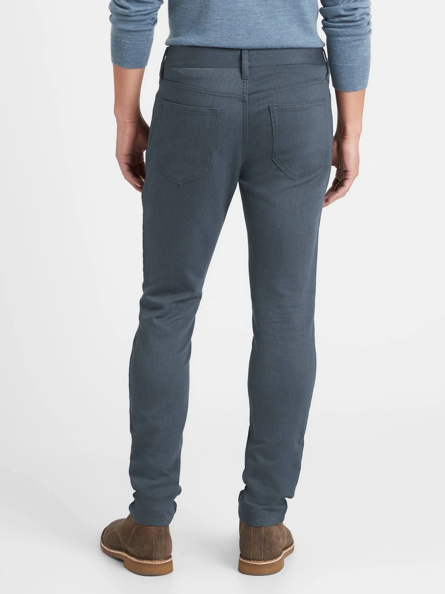 Banana Republic Men's Skinny Heathered Traveler Pant Navy Size 32W 34L
