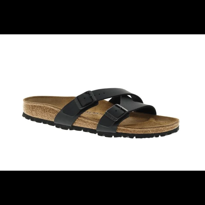 Birkenstock Women's Yao Slide - 42 Narrow - Black Birko-Flor