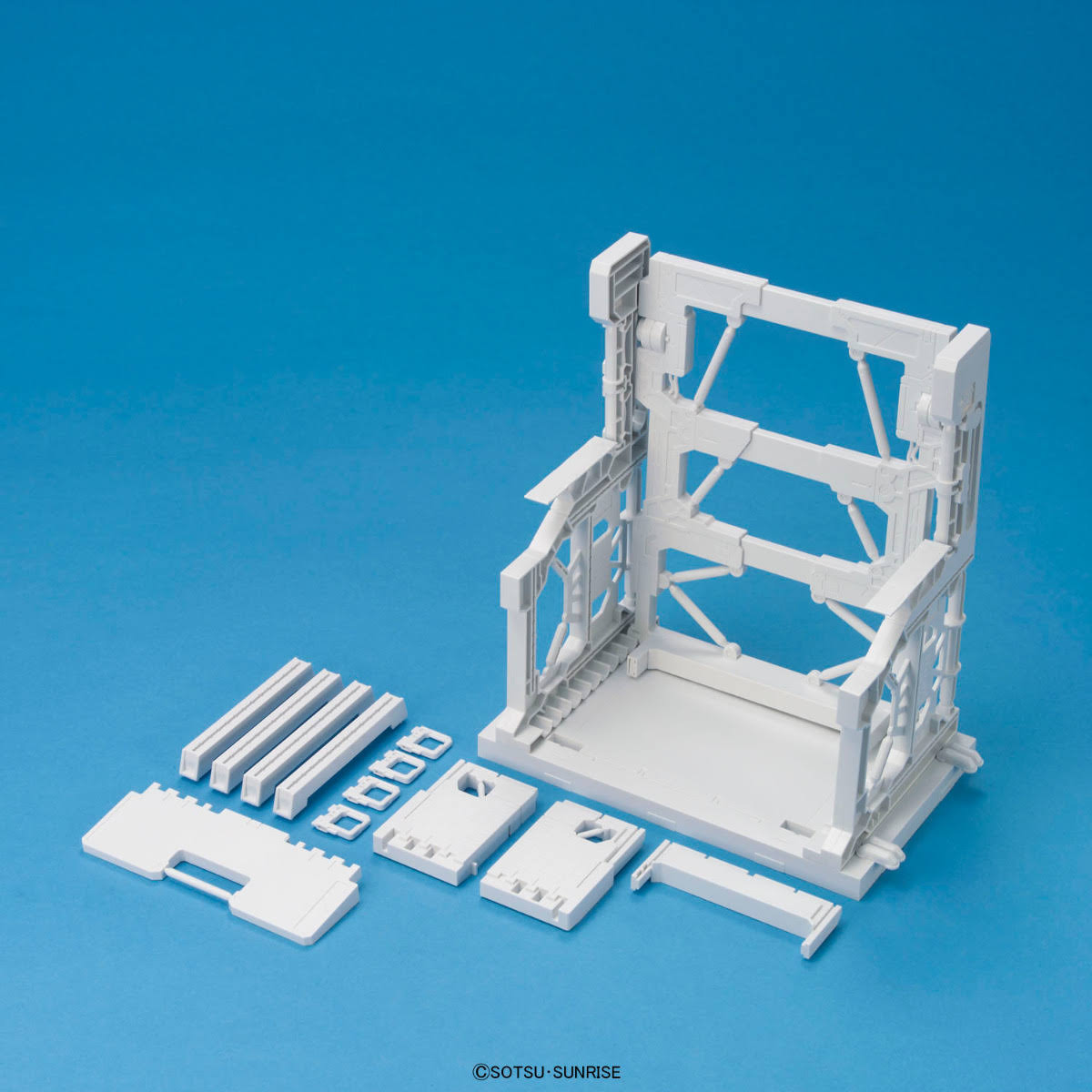 Bandai Builders Parts 1/144 System Base 001 White Model Kit