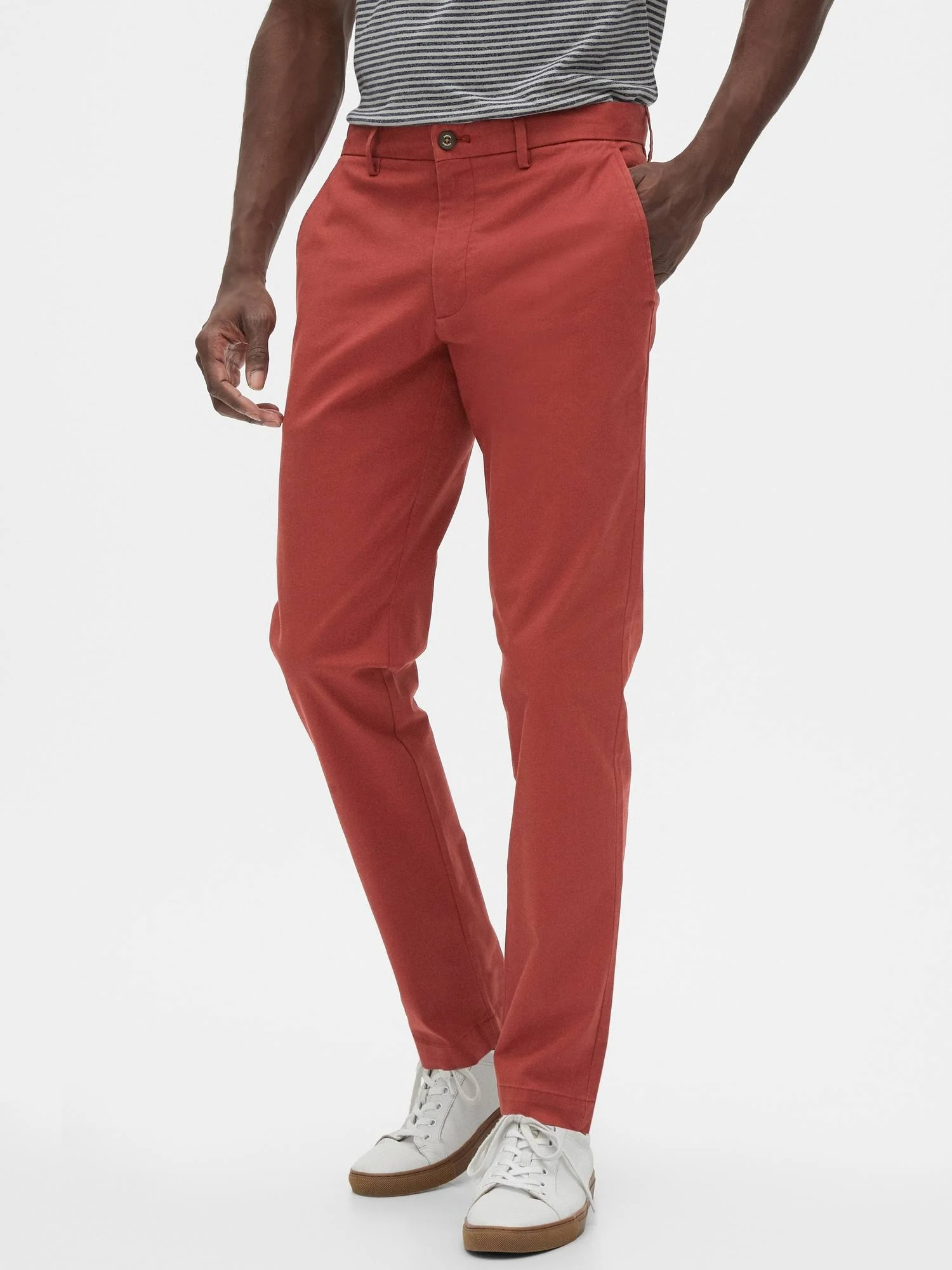 Men's Mason Athletic-Fit Stretch Chino Rust