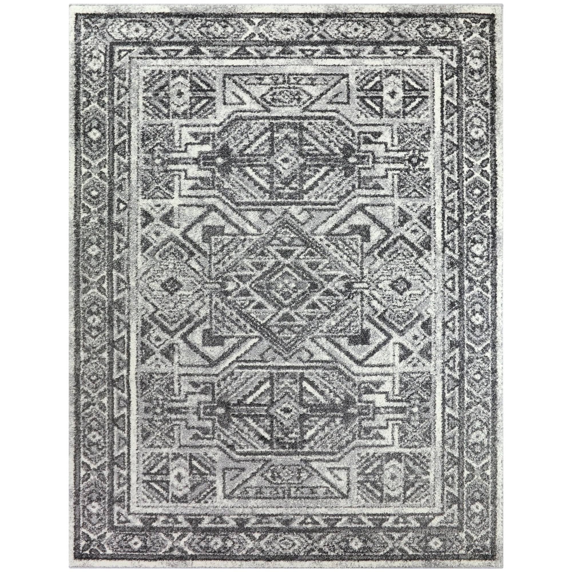 BALTA Vasari Grey 5 ft. x 7 ft. Oriental Persian Area Rug