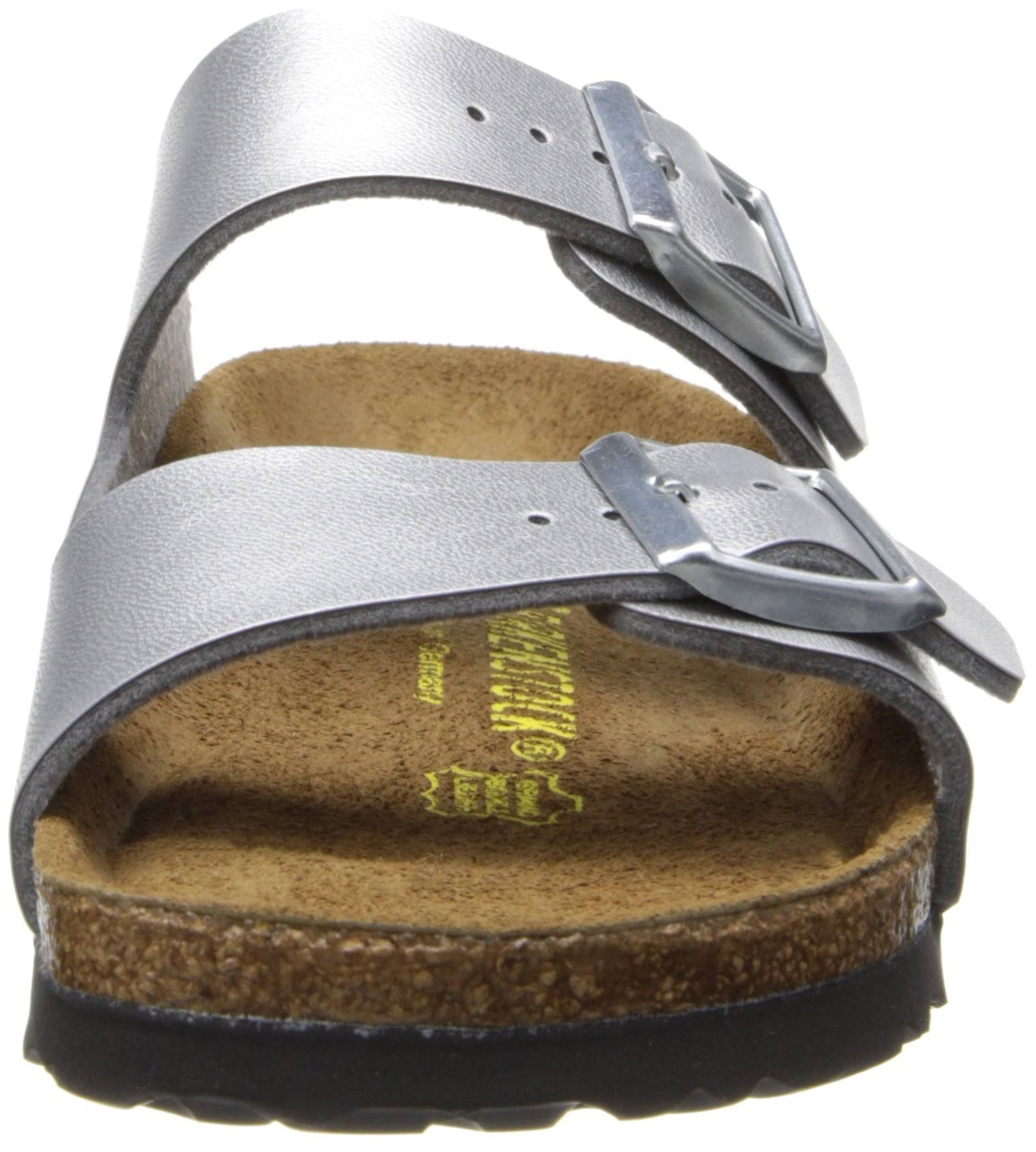 Birkenstock Arizona Soft Footbed Women's Silver Sandal Euro 37 US 6 - 6.5 N
