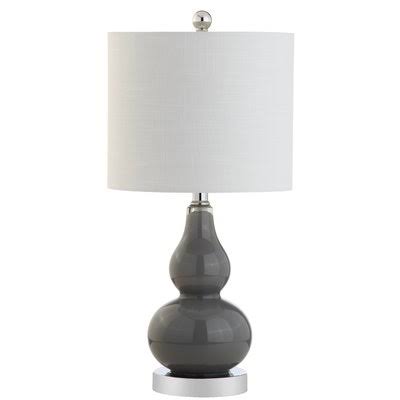 Clarksville Glass 21x22 Table Lamp Base Color: Gray