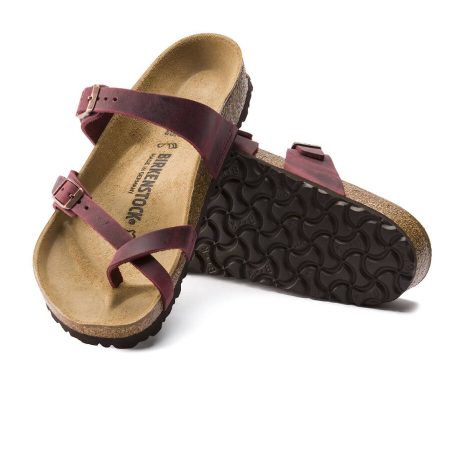 Birkenstock Women's Mayari Sandal - 39 - Zinfandel Oiled Leather