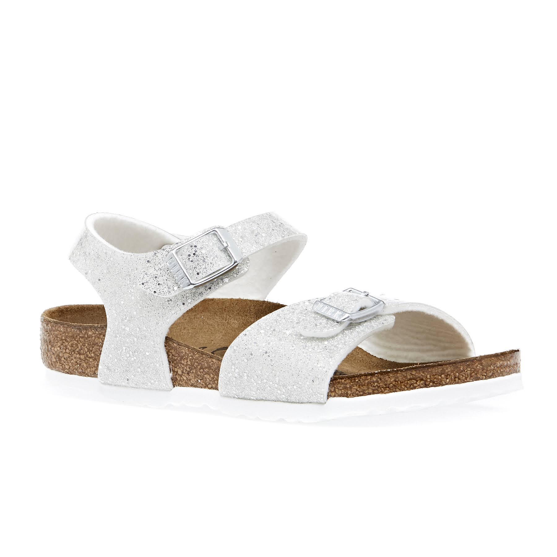 Birkenstock Kids - Girl - Sandals with Platform Soles - Rio Plain Birko-Flor - 26 EU - White