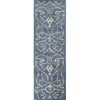 Milbourn Handmade Tufted Azure Rug Rug Size: Runner 2&6x22 x 8&