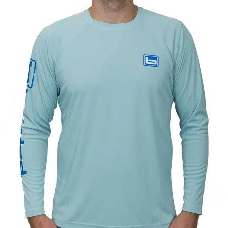 Banded Performance Adventure Mock Neck Shirt, Mens, Turquoise, Medium