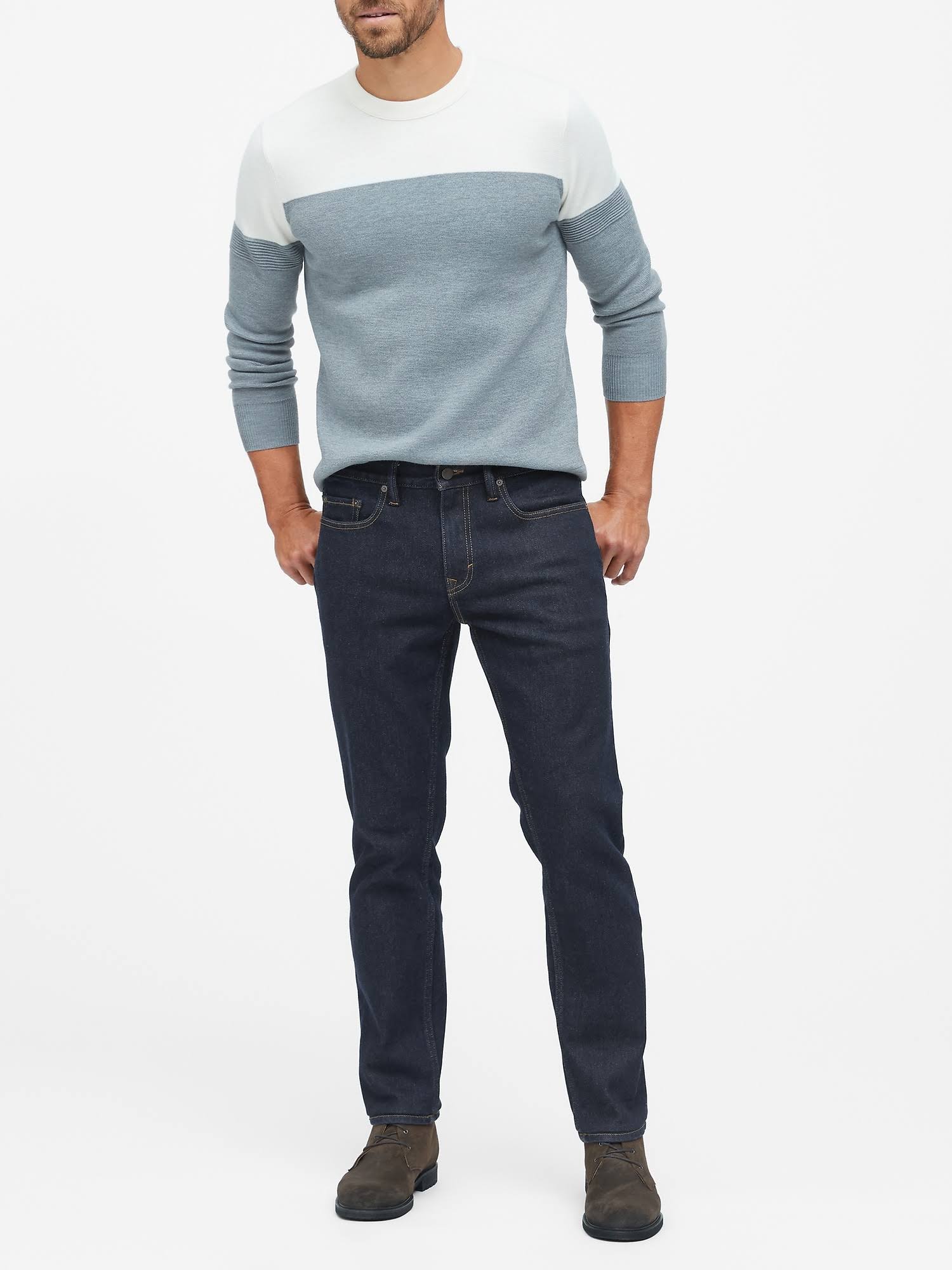 Banana Republic Men's Straight Legacy Jean Rinse Dark Wash Size 30W 32L