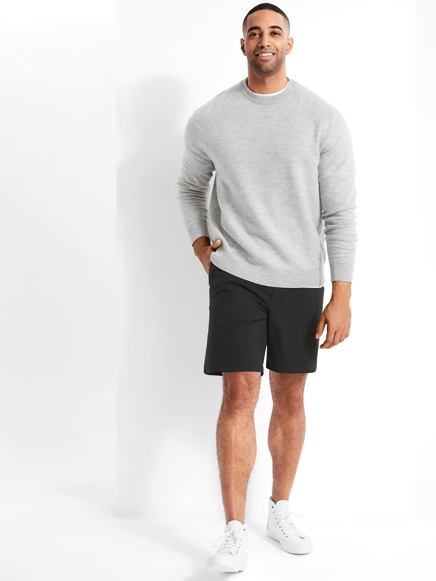 Banana Republic Men's BR Sport 7x22 Motion Tech Short Black Size S