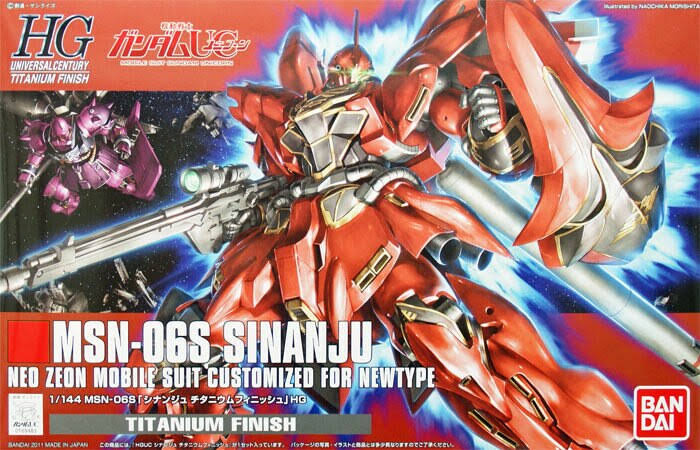 Bandai 1/144 HGUC MSN-06S Sinanju Titanium Finish Ver.