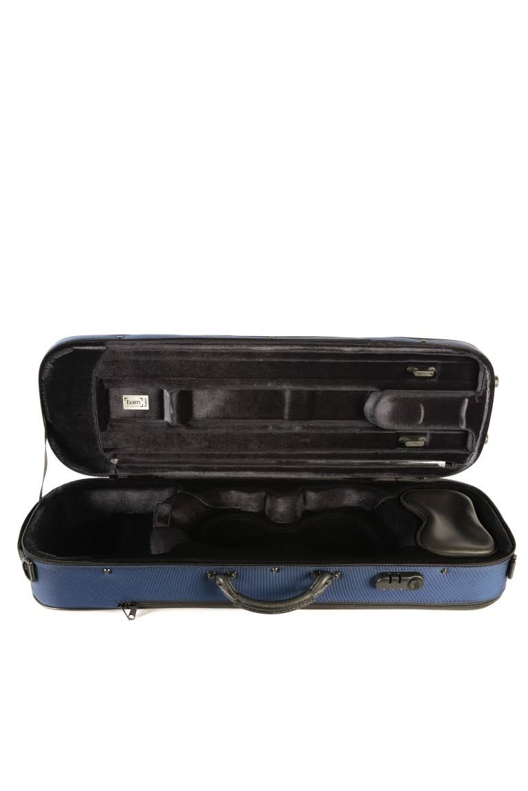 BAM St. Germain Blue Oblong Violin Case