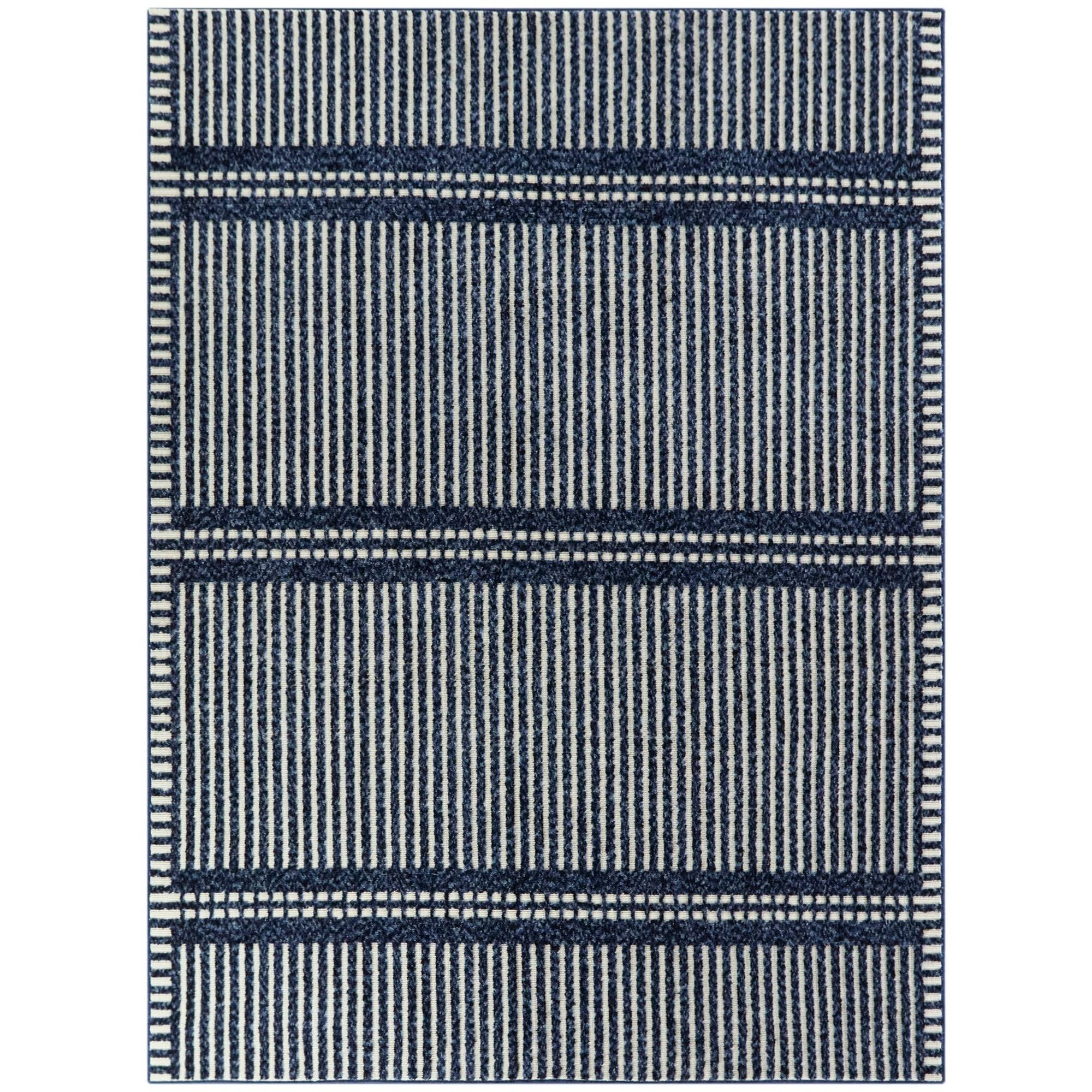 Sinclair Contemporary Area Rug - 2&7x22 x 7& Runner - Blue