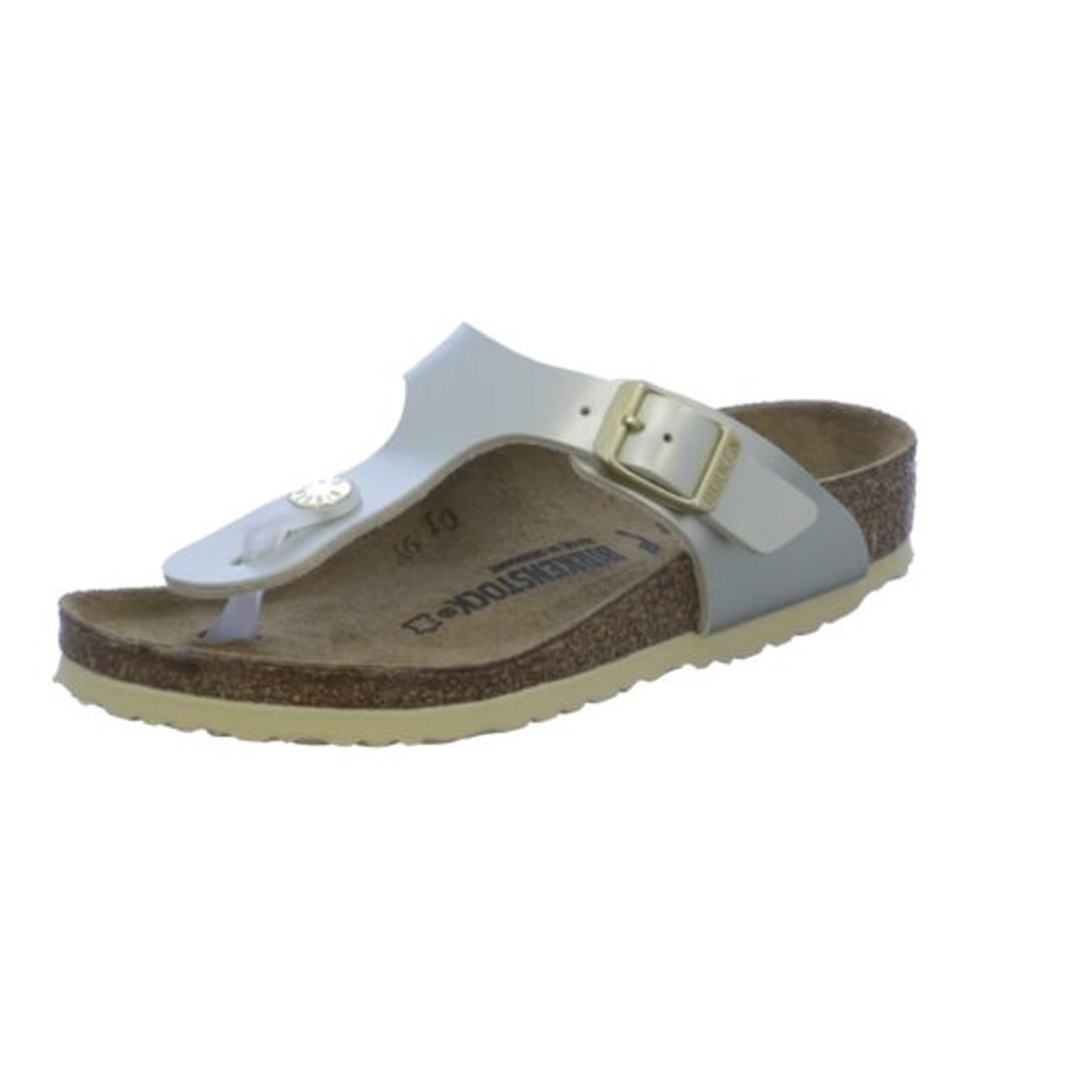 Birkenstock Gizeh 1015592 Girls Birko-Flor Toe Post Sandals Elec