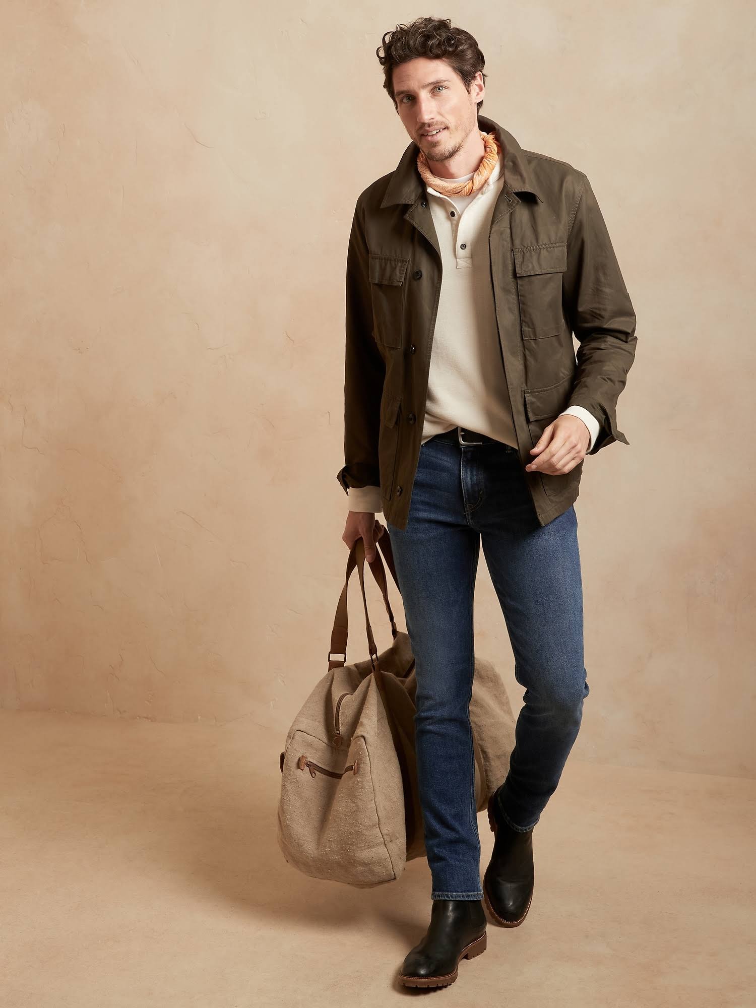 Banana Republic Men's Skinny Legacy Jean Medium Wash Tall Size 32W 36L