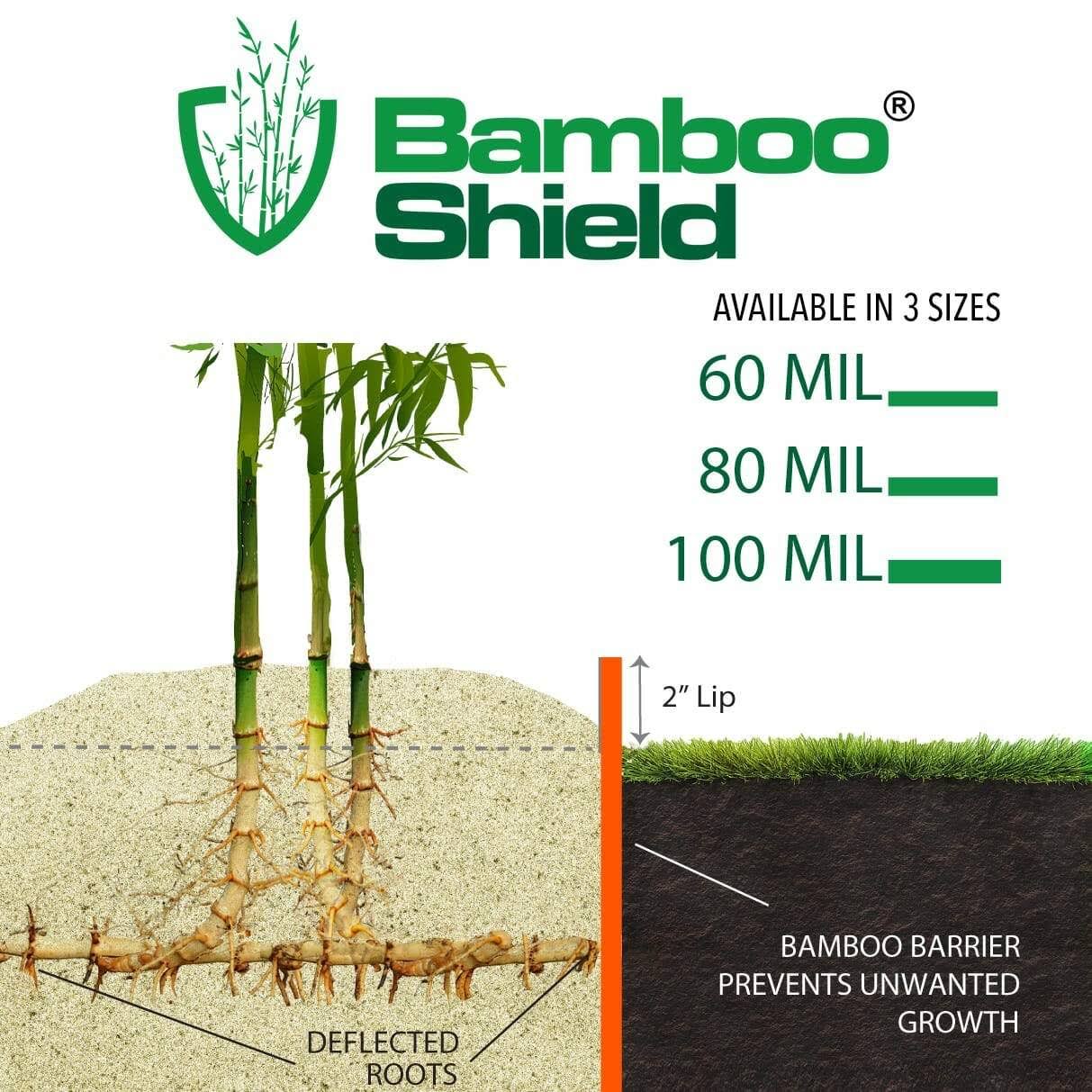Bamboo Shield - 100 Mil Thick by 36in Depth 35 Feet