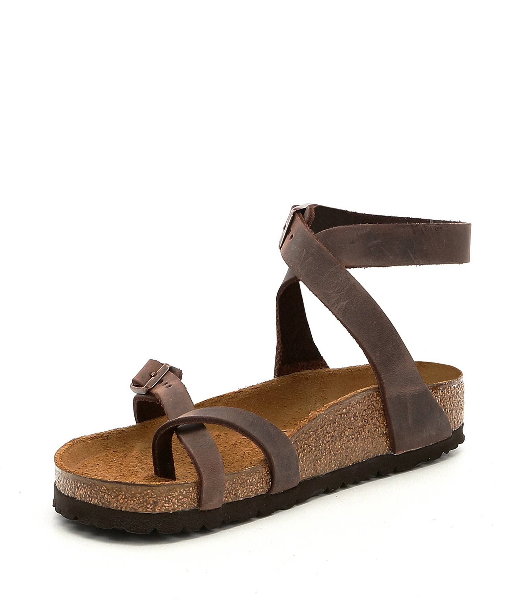 Birkenstock Women's Yara Sandal - 37 - Tobacco Oiled Leather Le