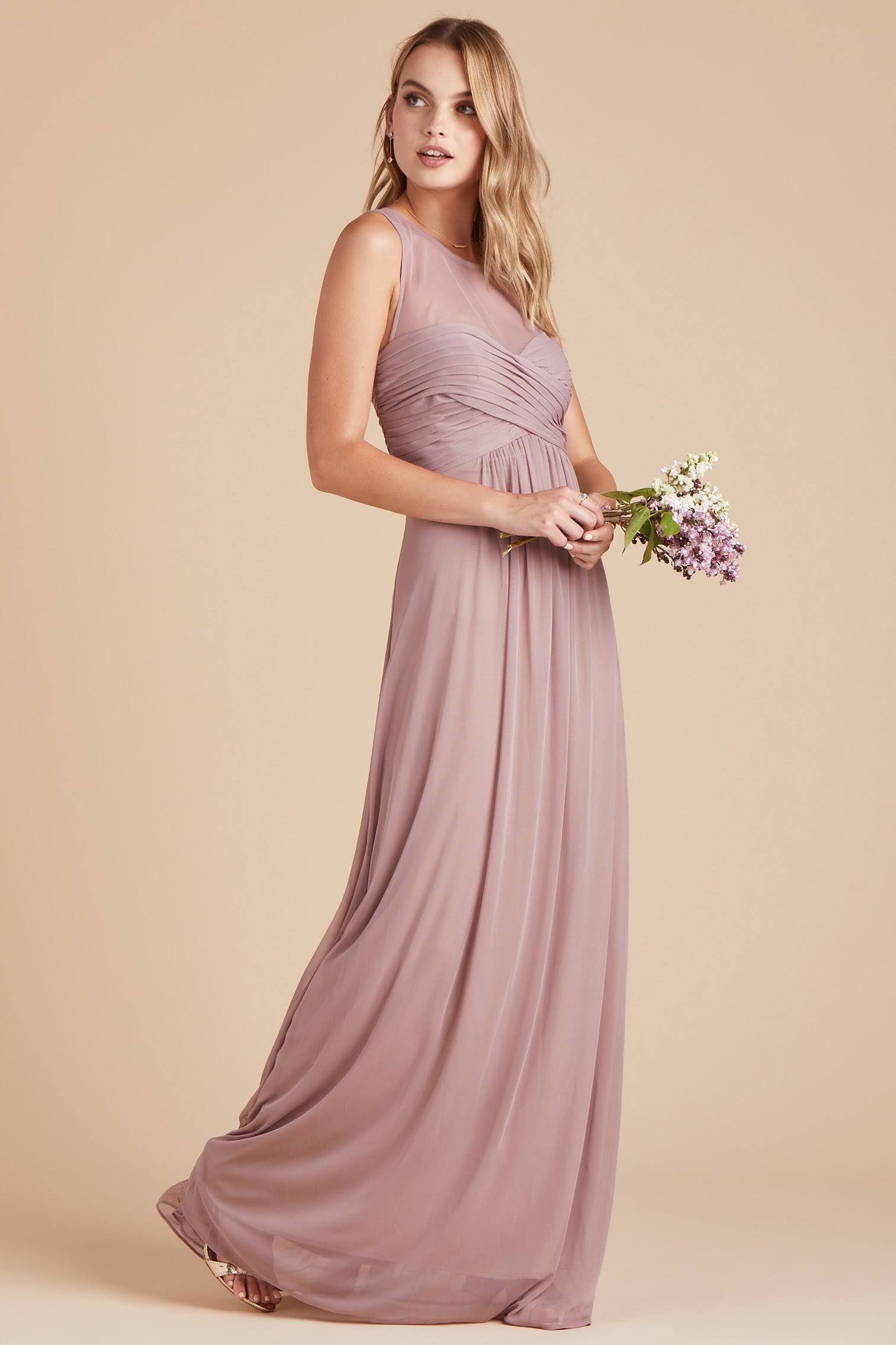 Birdy Grey Ryan Bridesmaid Dress in Mauve M / Mauve