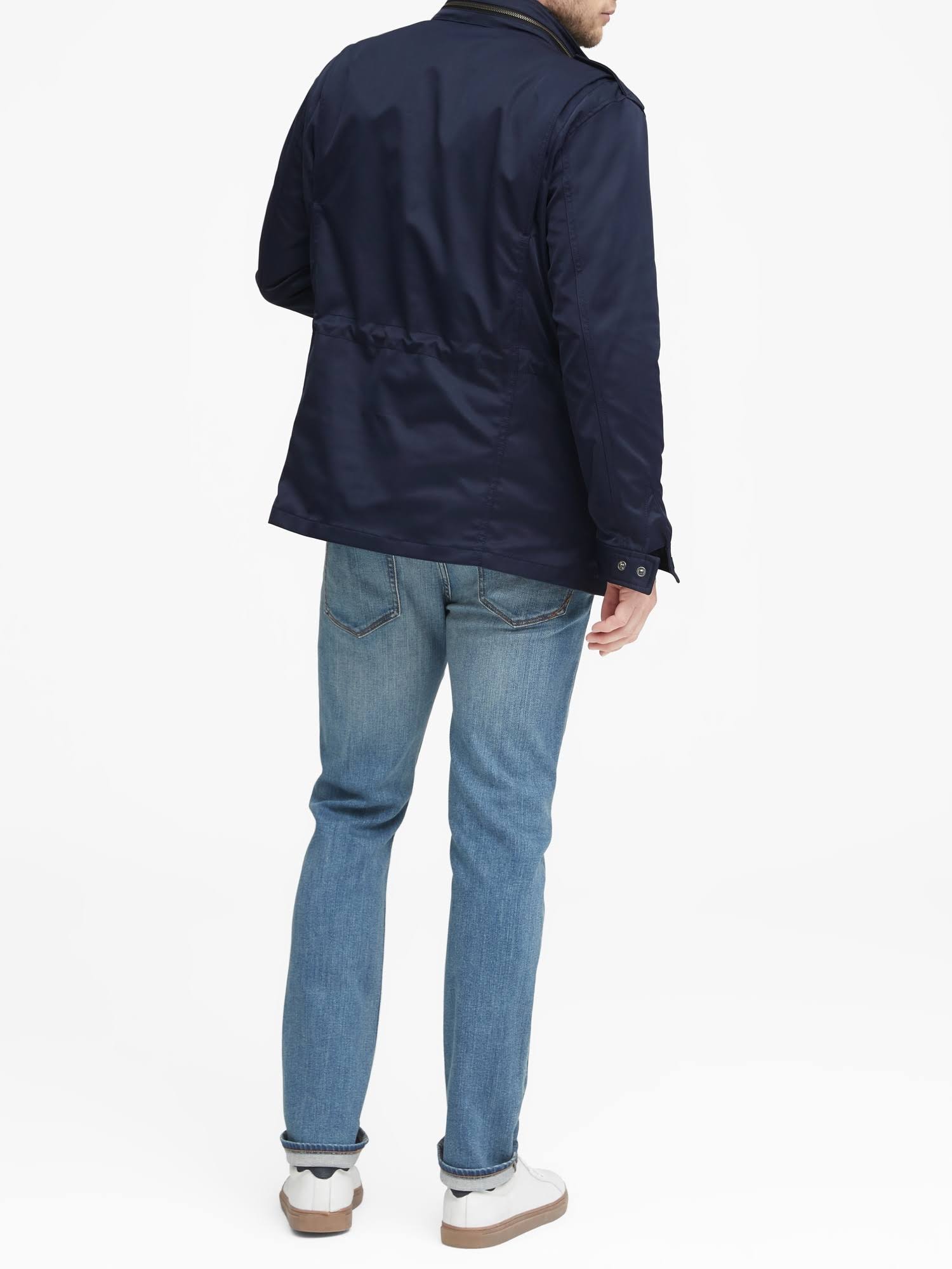 Banana Republic Men's Water-Resistant Field Jacket Navy Blue Size L