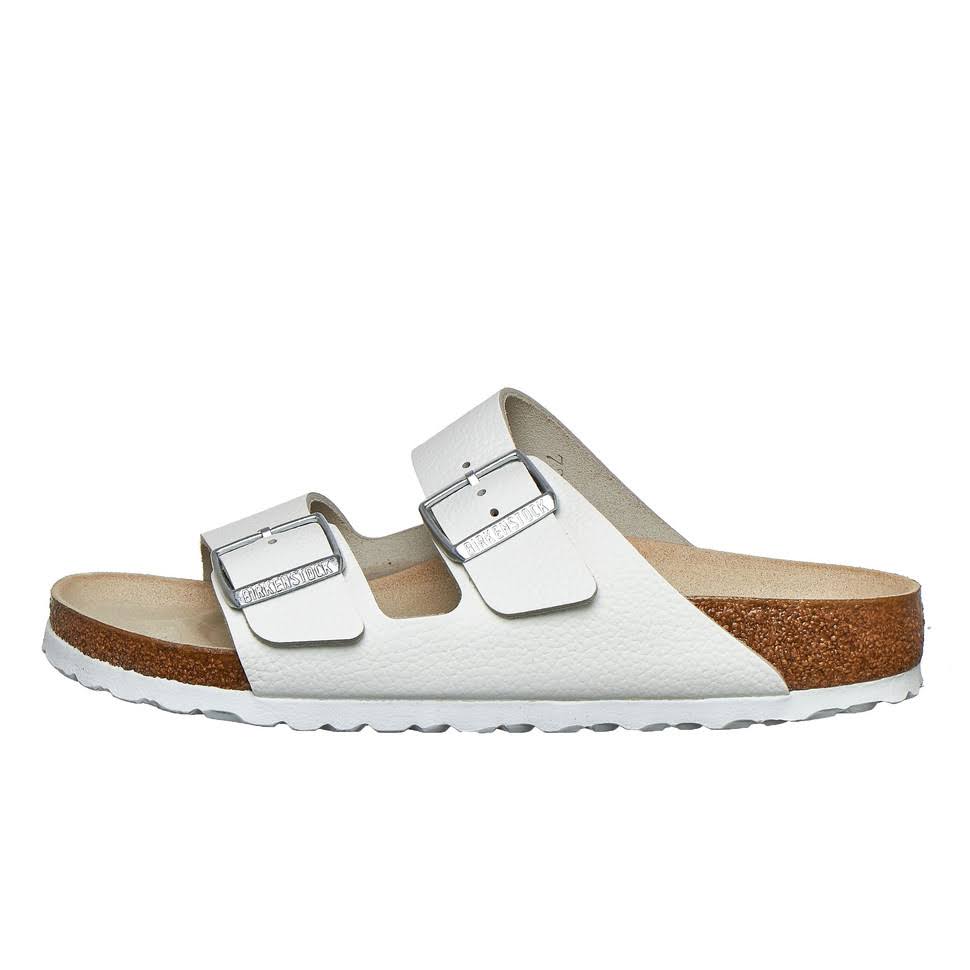 Birkenstock Arizona Smooth Leather Narrow Sandals - White