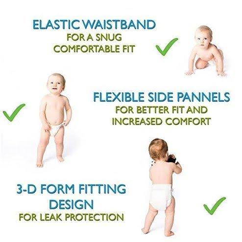 Andy Pandy Premium Bamboo Disposable Diapers X-Large 62 Count