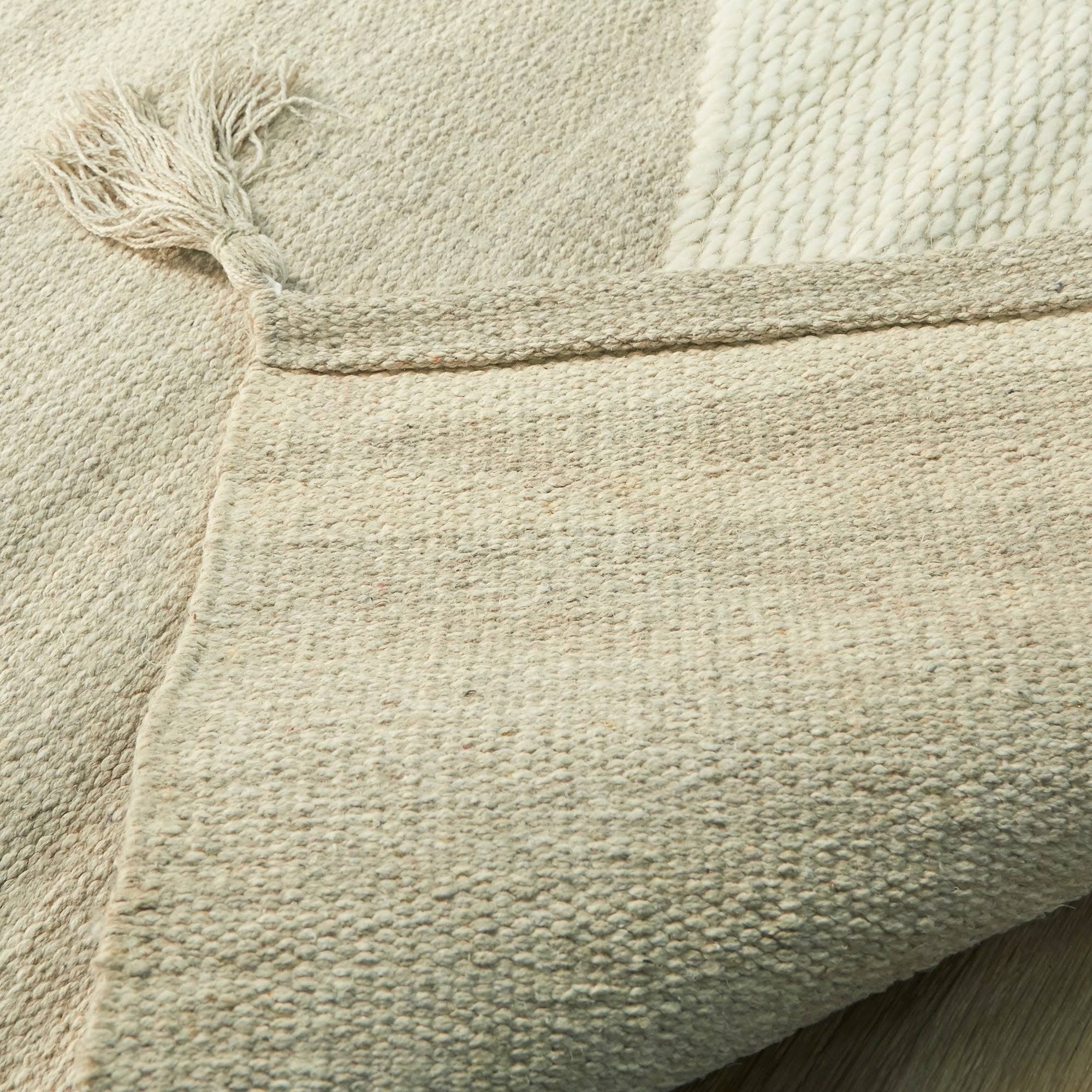 Papilio Bolton Geometric Cotton Flatweave Area Rug - 2&7x22 x 6&4x22 Runner - Beige