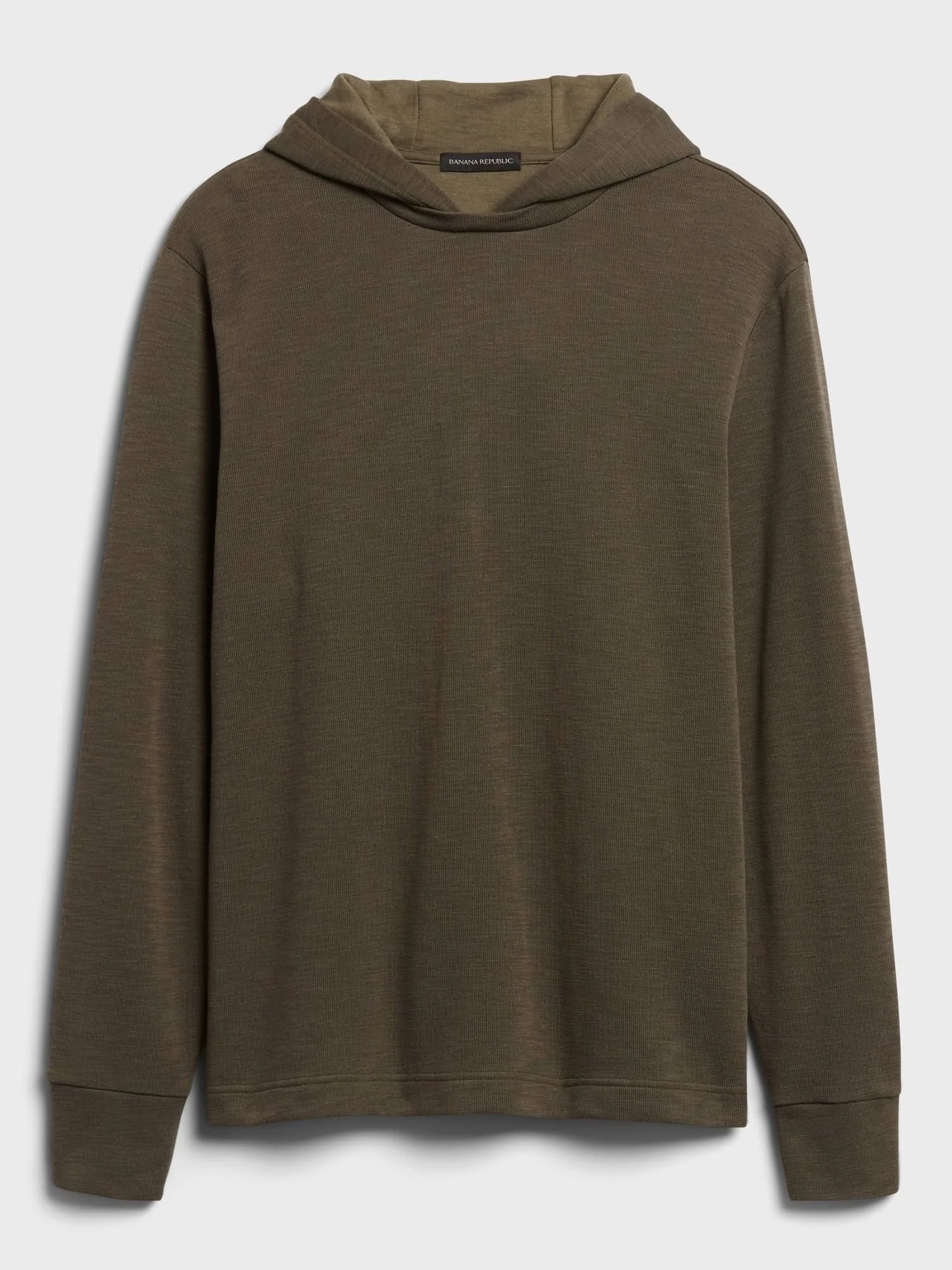 Banana Republic Men's Double-Knit Hoodie Sweatshirt Cargo Green Size XXL