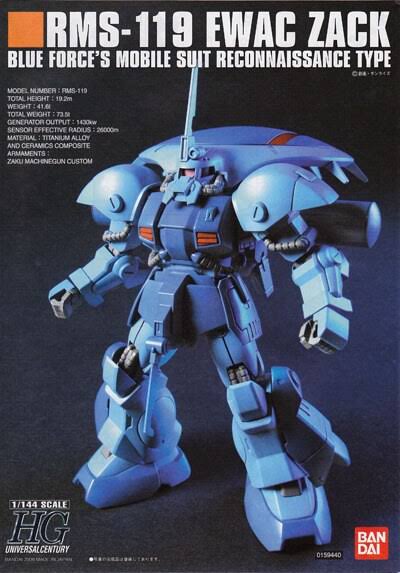 Gundam Rms-119 EWAC-Zack HGUC 1/144 Scale