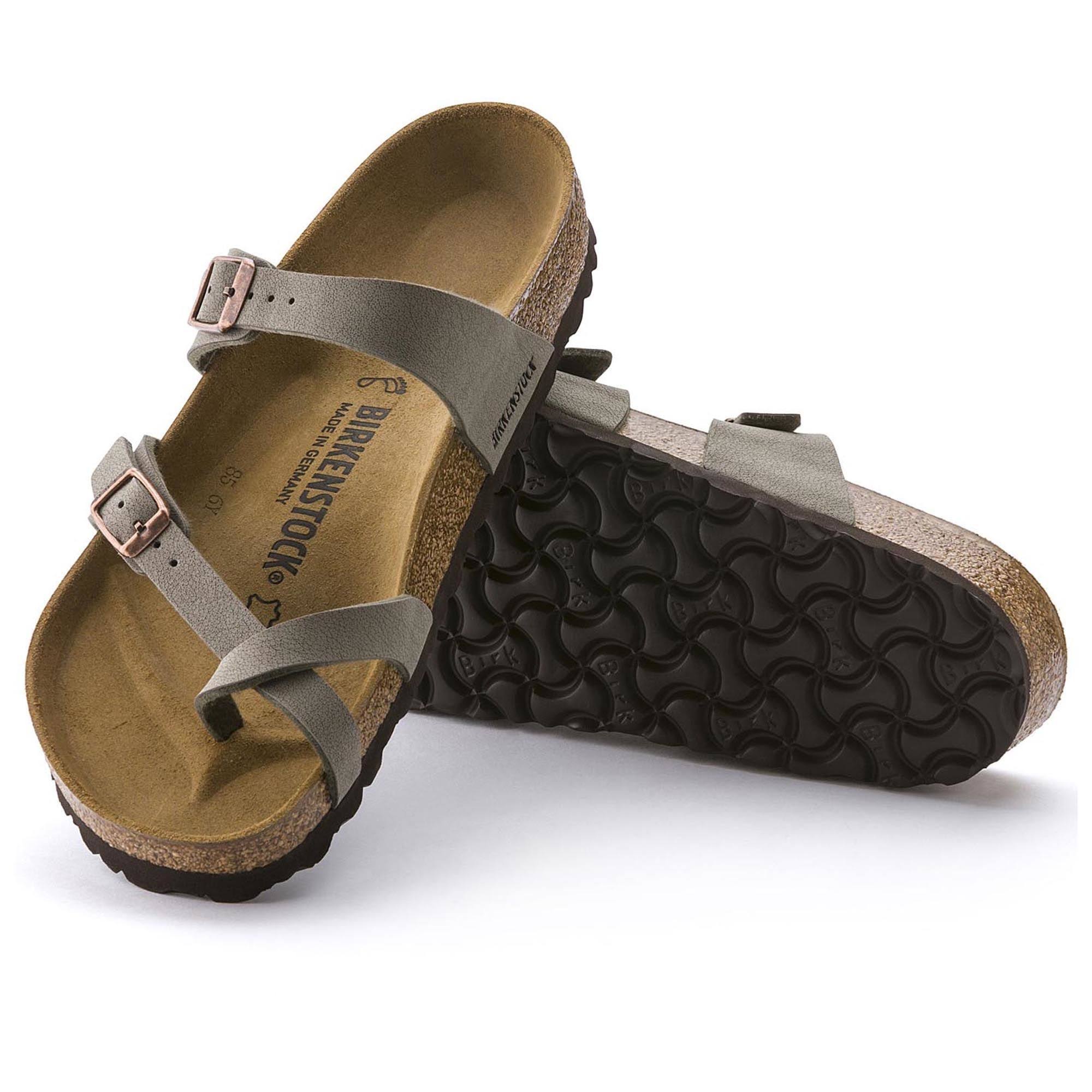 Birkenstock Mayari Women's Sandals Stone Birkibuc : 40 (US Women's 9-9.5) Regular
