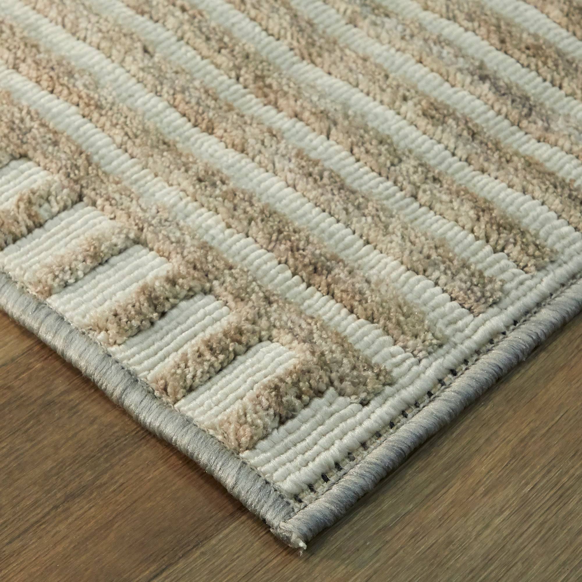 Sinclair Contemporary Area Rug - 5&3x22 x 7& - Tan