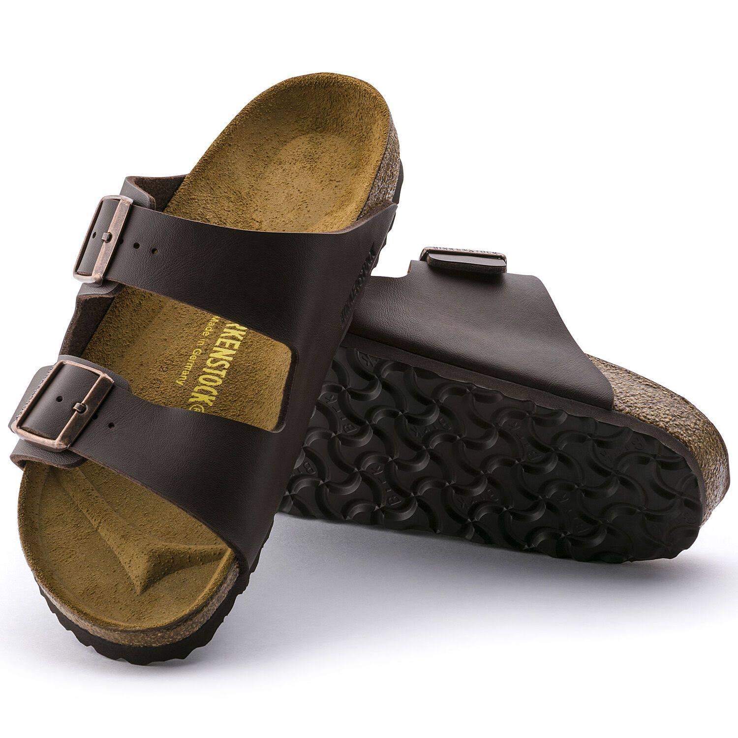 Birkenstock Unisex Arizona Stone Birkibuck Sandal (EU 39 / Women US 8-8.5 / Men US 6-6.5, Stone)