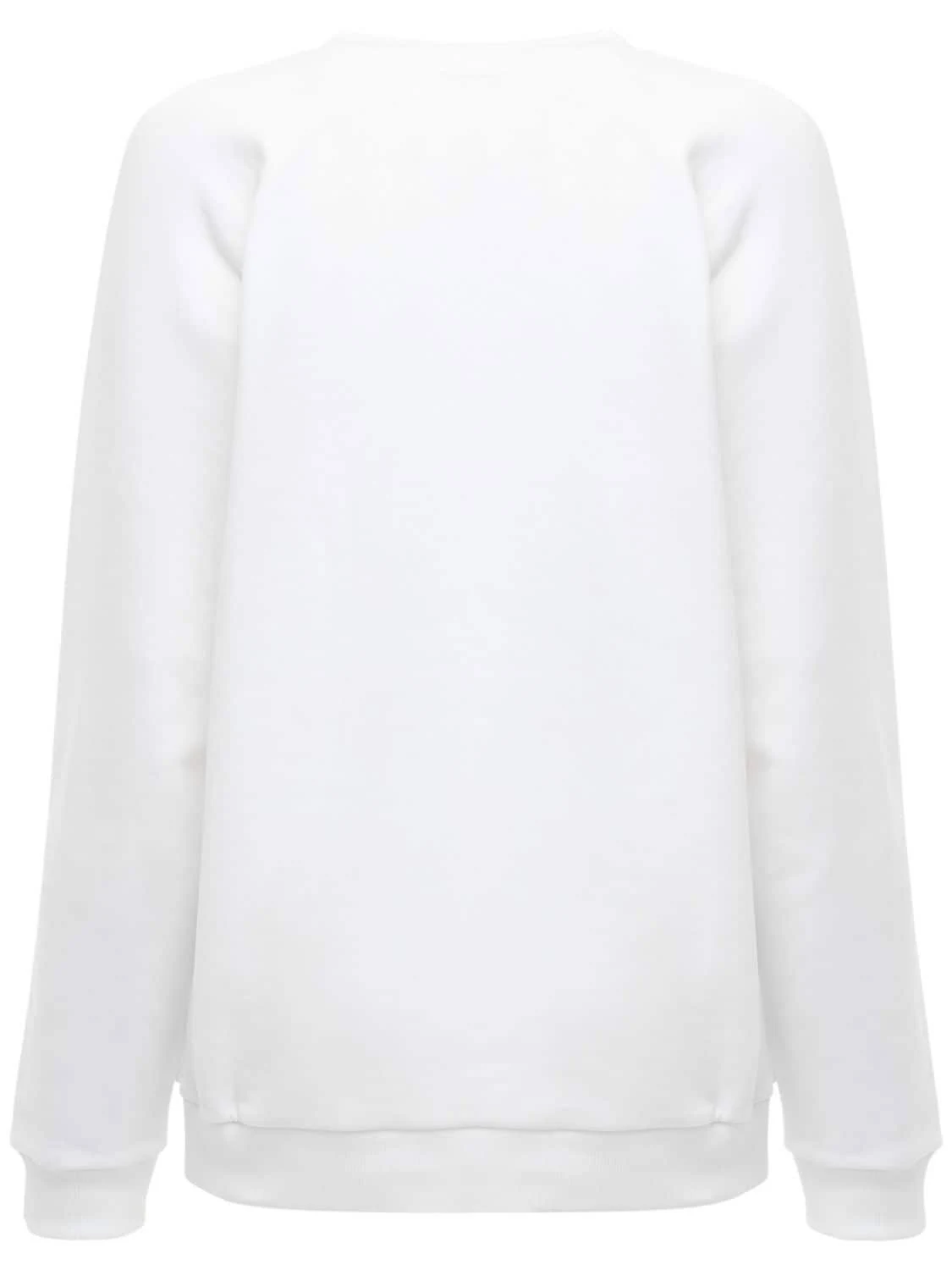Balmain White & Black Logo Sweatshirt