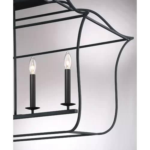 Chloe 6-Light Geometric Chandelier Finish: Century Silver Leaf