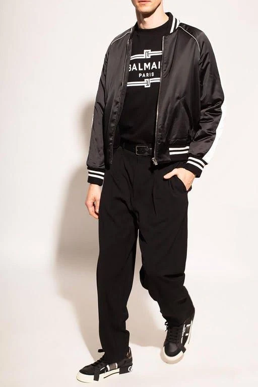 Balmain Sweatshirt with Logo Black - Black - Sweatshirts