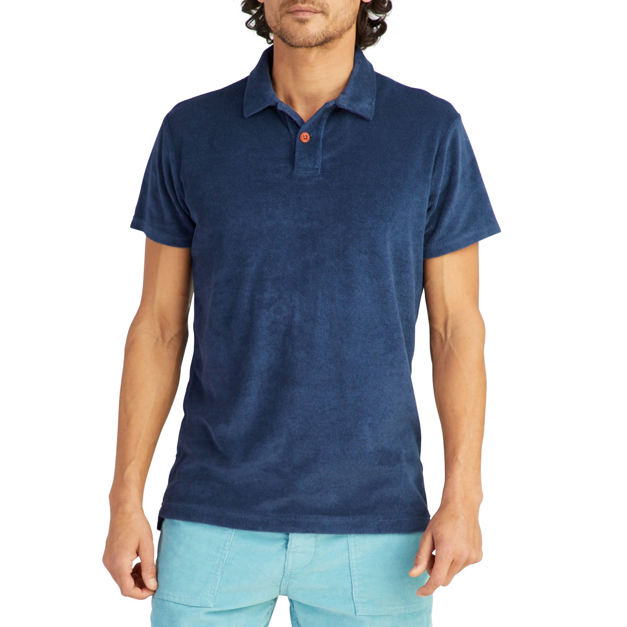 Men's Terry Polo - Navy | Birdwell Beach Britches S / Navy 005
