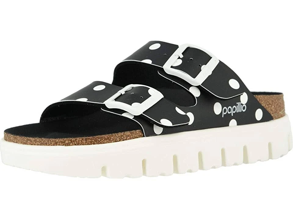 Birkenstock Arizona Chunky Sandals - Narrow Black White Dots 37