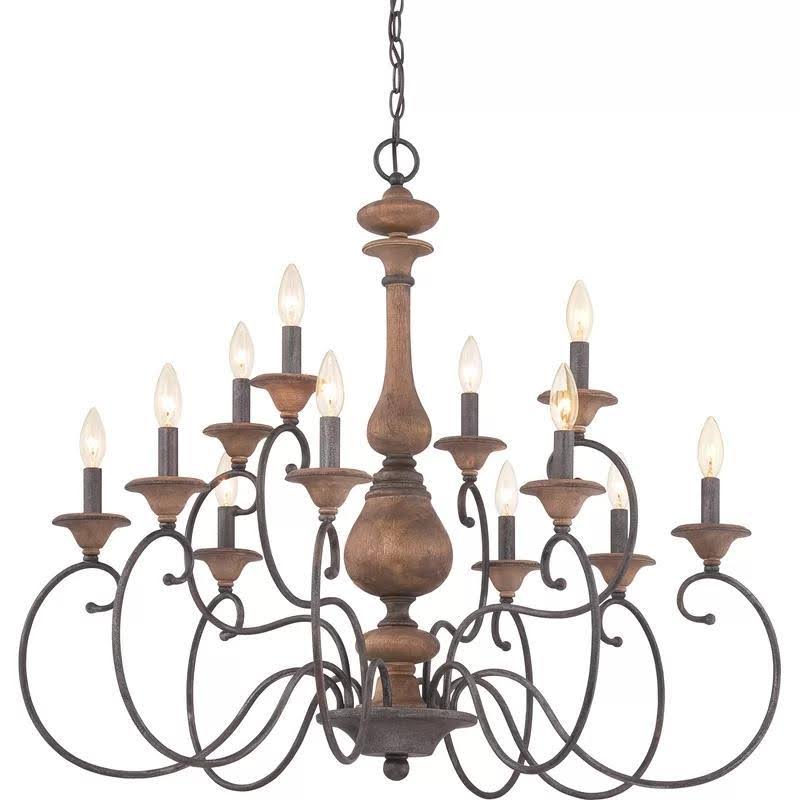 Turcot 12-Light Candle Style Tiered Chandelier