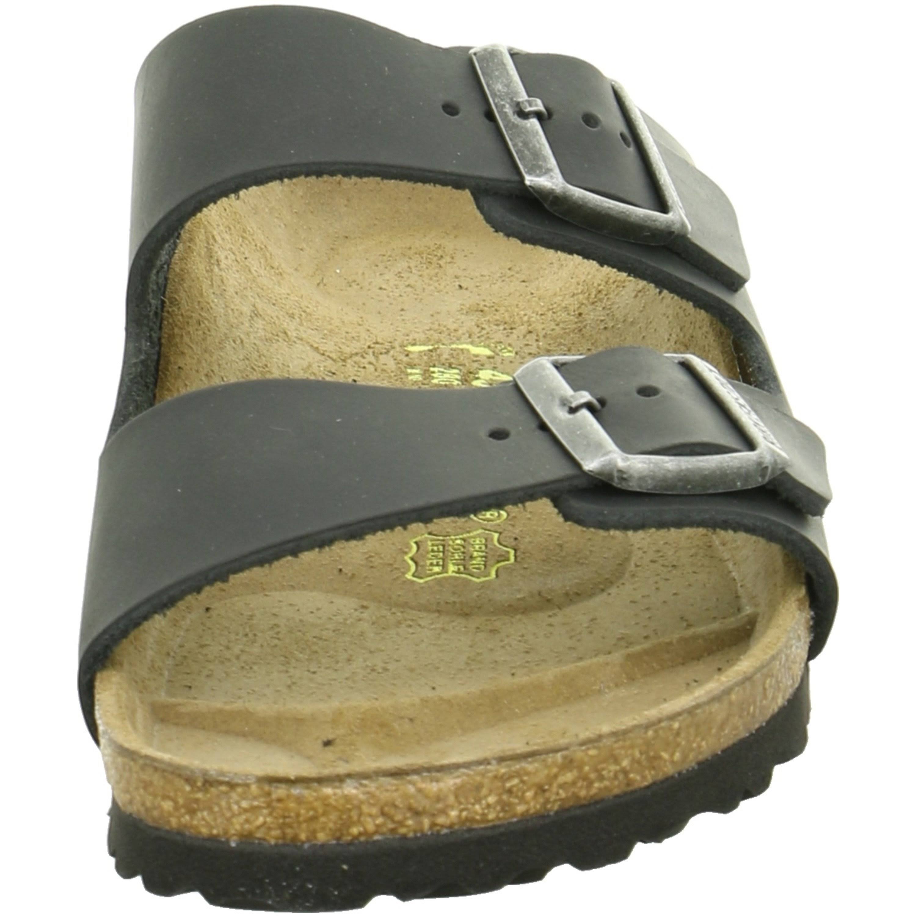 Birkenstock Black Leather Arizona Sandals