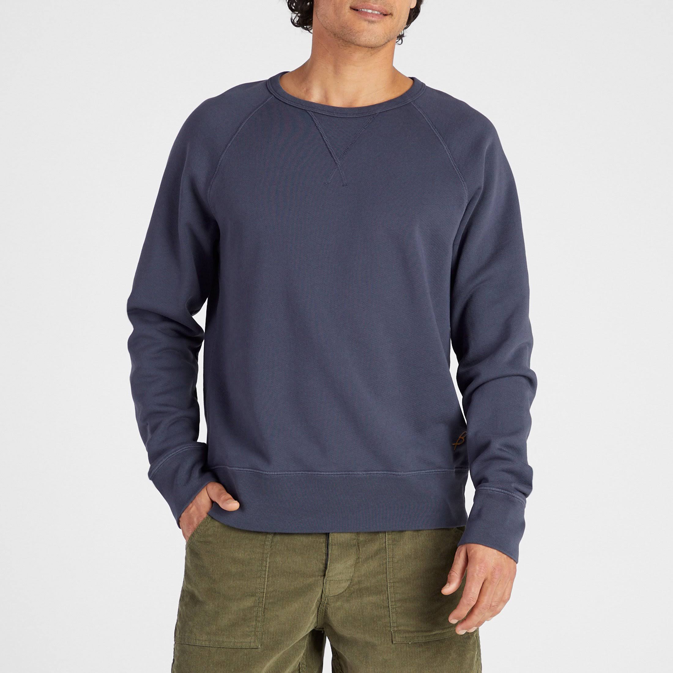 Men's Garment Dyed Raglan Crew - Navy | Birdwell Beach Britches S / Navy