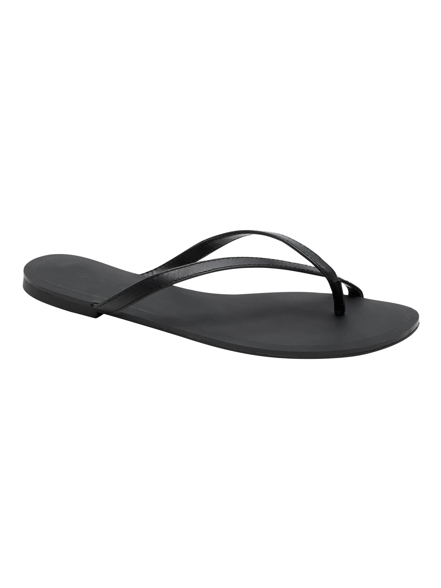 Banana Republic Women's Flip Flop Sandal Black Leather Size 9