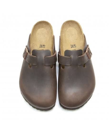 Birkenstock Boston Leather Clog - Women's Habana Oiled Leather, 37.0