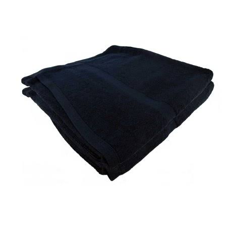 BambooMN Chef Towel - 70% Bamboo Rayon 30%, Organic Cotton - 535 GSM Durable and Absorbant - 12 inch x 48 inch - Black - 6 PC
