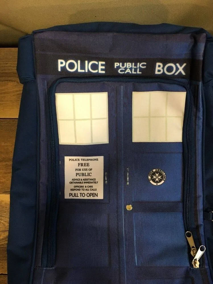 Bioworld Dr. Who Tardis Zipper Backpack