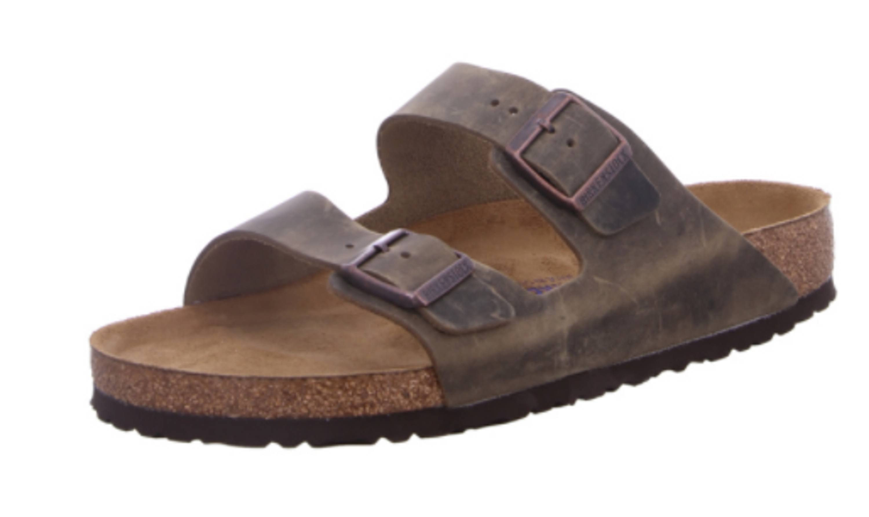 Birkenstock Arizona Mud Green Leather Sandals Slides EU 38 / Regular