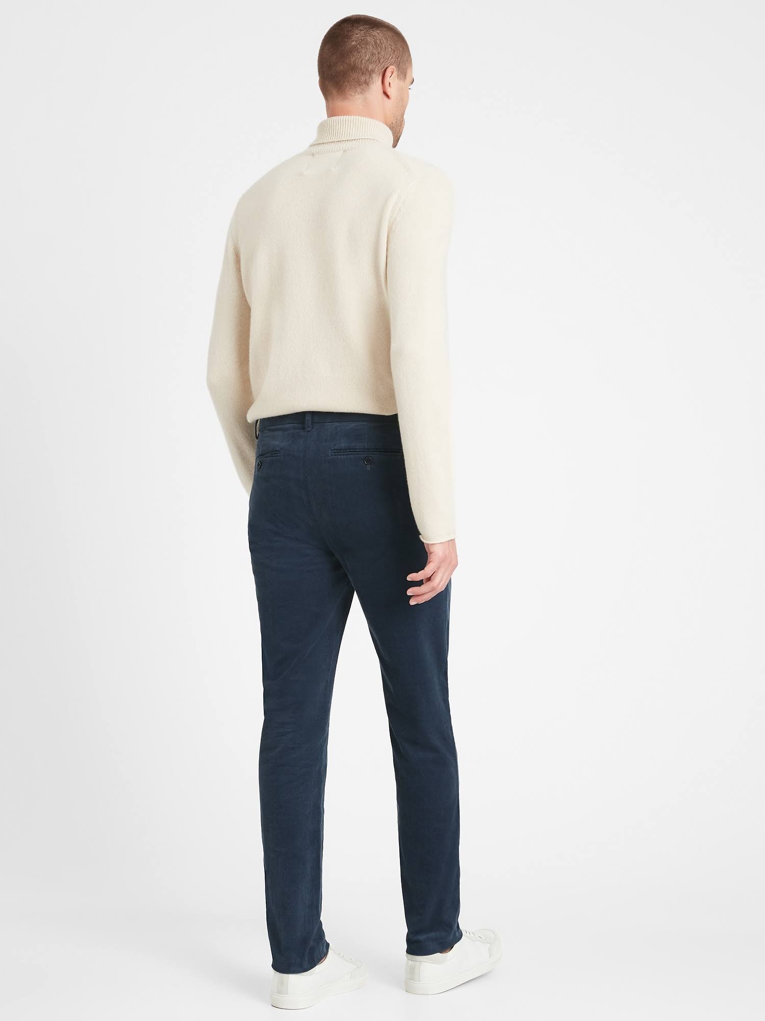 Banana Republic Men's Slim Corduroy Traveler Chino Pant Hazy Teal Size 36W 34L