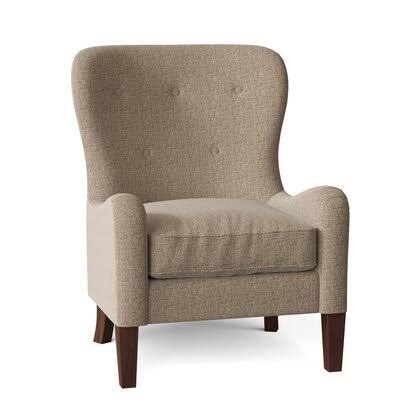 Gilliam 32x22 Wide Tufted Down Cushion Armchair Body Fabric: Zula Linen