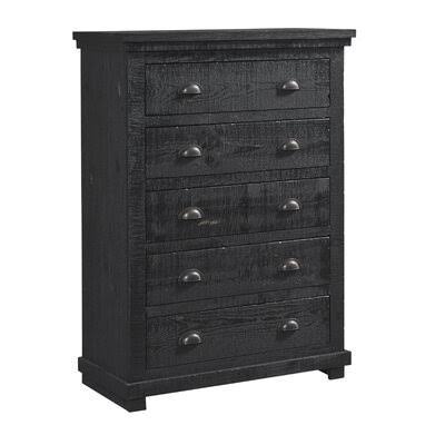 Lockridge 5 Drawer Chest Birch Lane Color Black