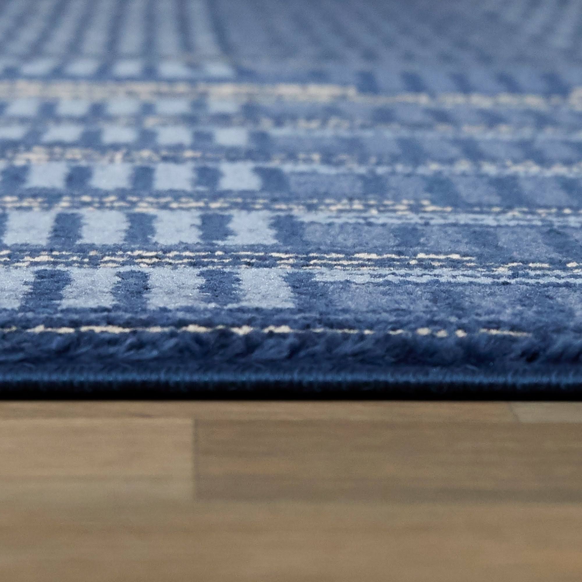 BALTA Gwynn Blue 5 ft. x 7 ft. Art Deco Striped Area Rug